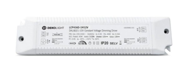 Deko-Light, Netzgerät (CV, DC) dimmbar, BASIC, DIM, CV, LCP DALI, 12V, 40W, IP20, Spannungskonstant,