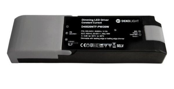 Deko-Light, Netzgerät (CC, DC) dimmbar, QUICK, CC, 450mA, 30-40V, 20W, Stromkonstant, Dimmbar: Ja, P