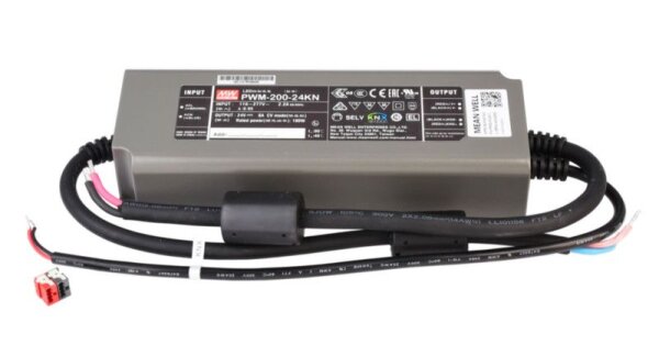 Meanwell, Netzgerät (CV, DC) dimmbar, CV, PWM-200-24KN, Spannungskonstant, Dimmbar: Ja, KNX, 200.0 W