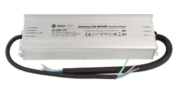 Deko-Light, Netzgerät (CV, DC) dimmbar, IP, DIM CV, 12 V 66-200 W, Spannungskonstant, Dimmbar: Ja, P