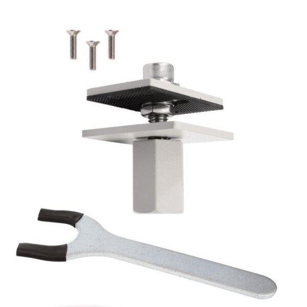 Mechanisches Systemzubehör, Montagesatz für Tischleuchte Office Three, Hellgrau