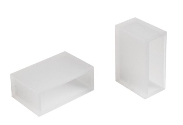 Mechanisches Systemzubehör, Silikon Endkappen Set 2 St. für Sauna / Facade Long Run RGB/RGBW Stripe