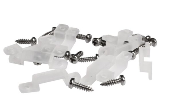 Mechanisches Systemzubehör, Silikon Klammern für Sauna / Facade Long Run RGB/RGBW Stripe