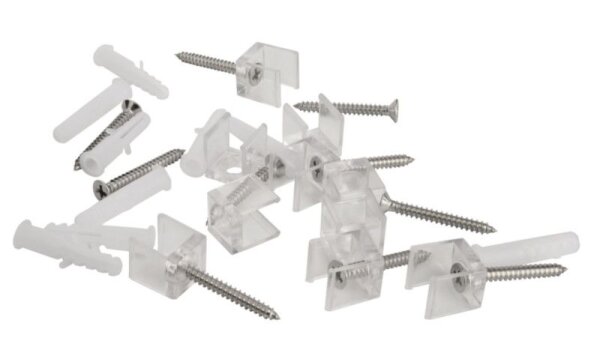 Mechanisches Systemzubehör, Montageklammern Set 10 St. für Neon Omniflex Mini, Länge: 11.2 mm, Breit