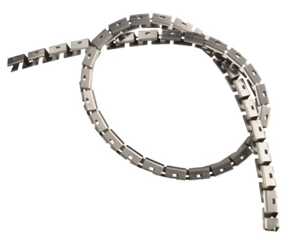 Mechanisches Systemzubehör, Flexibles Edelstahl Profil 5m für Neon Omniflex Mini, Länge: 5000 mm, Br