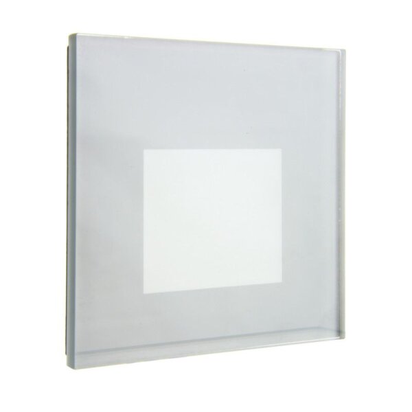 Mechanisches Systemzubehör, Glas-Abdeckung milchig eckig Hellgrau für Alwaid, Länge: 78.2 mm, Breite