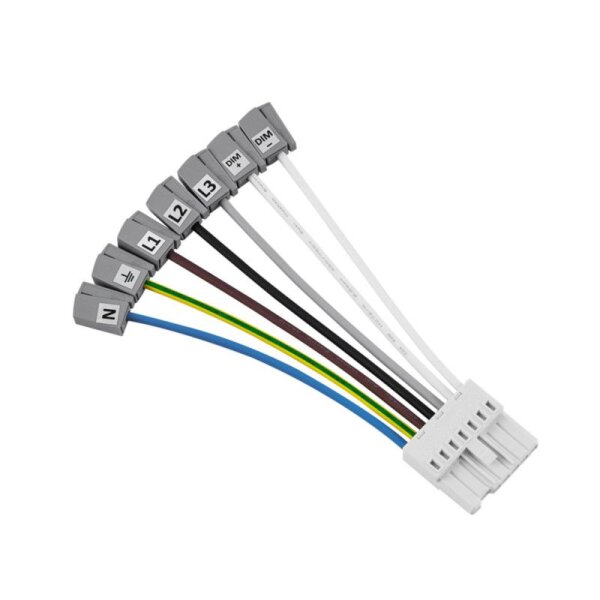 Elektrisches Systemzubehör, Sanotrunk Universal Einspeisebuchse DALI verdrahtet WAGO 267-501, Länge: