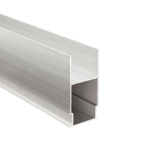 Profil, Combo Beton Trafoprofil, 1 m, weiß, Aluminium, Länge: 1000 mm, Breite: 31 mm, Höhe: 63 mm