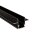 Profil, Combo Einbau Montageprofil mit Flügel, 13mm, 3m schwarz, Aluminium, Länge: 3000 mm, Breite: