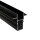 Profil, Combo Einbau Trafoprofil mit Flügel, 13mm, 1 m schwarz, Aluminium, Länge: 1000 mm, Breite: 6
