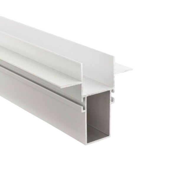 Profil, Combo Einbau Trafoprofil mit Flügel, 13mm, 1m weiß, Aluminium, Länge: 1000 mm, Breite: 66 mm