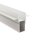 Profil, Combo Einbau Trafoprofil mit Flügel, 13mm, 2m weiß, Aluminium, Länge: 2000 mm, Breite: 66 mm