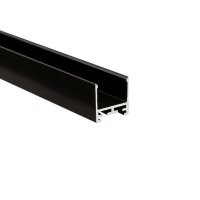 Profil, Combo U-Leuchtenprofil hoch, LU-02-20, schwarz,...