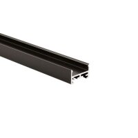 Profil, Combo U-Leuchtenprofil flach, LU-01-20, schwarz,...
