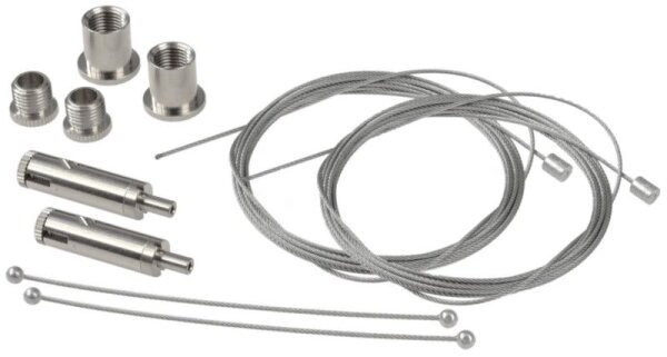 Profil Zubehör, PLANO ES u. MS - Seilabhängungsset, paarweise, Metall, Länge: 2000 mm