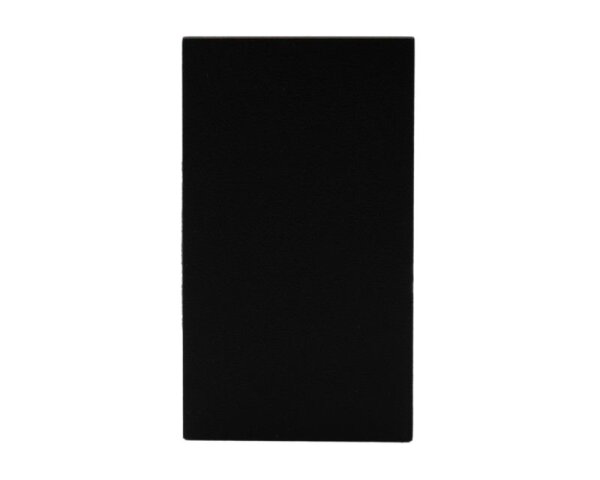 Profil Endkappe, PLANO MS Endkappe hoch Aufbau schwarz, Aluminium