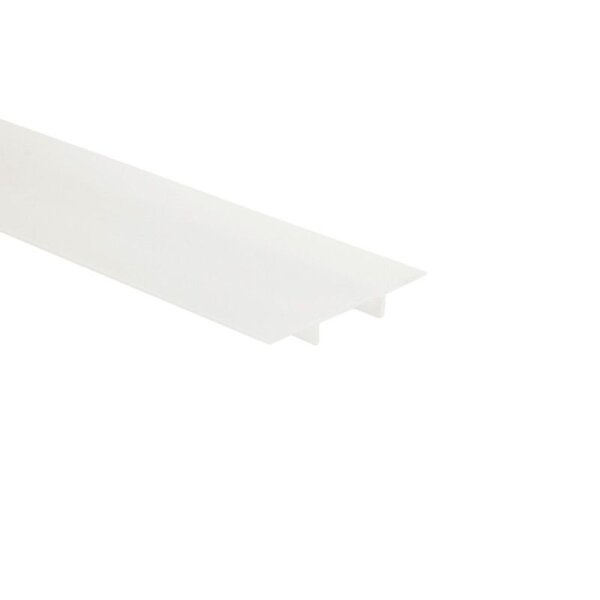 Profil Abdeckung, Combo Abdeckung, B-02-20, breit, milchig, 3 m, PMMA, Länge: 3000 mm, Breite: 50 mm