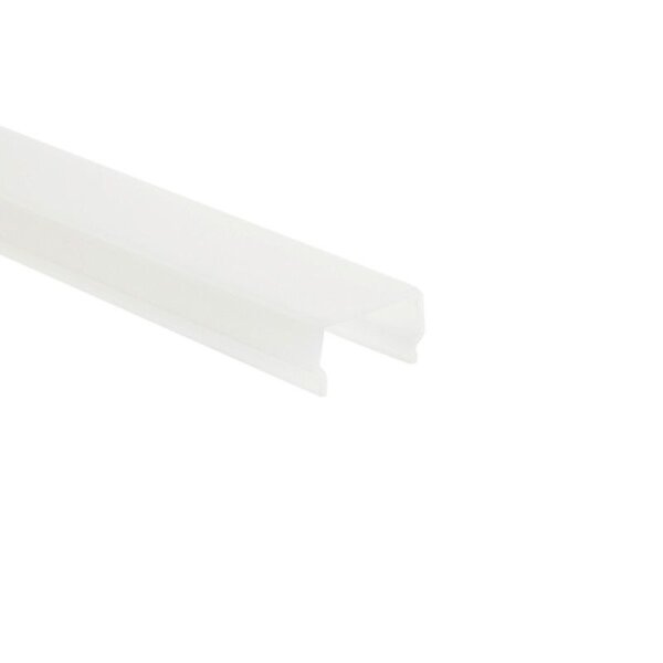 Profil Abdeckung, Combo Abdeckung, H-02-20, hoch, milchig, 1 m, PMMA, Länge: 1000 mm, Breite: 25 mm,