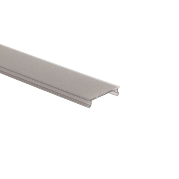 Profil Abdeckung, Combo Abdeckung, P-02-20, plan, schwarz, 2 m, PMMA, Länge: 2000 mm, Breite: 25 mm,