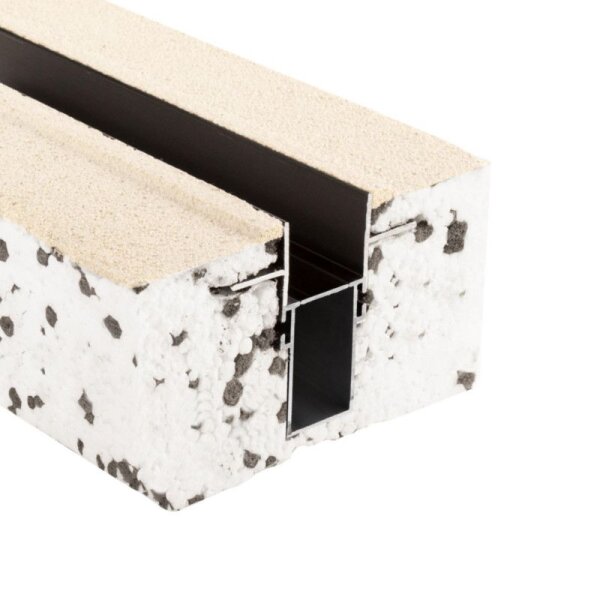 Profil, Combo Dämmung Trafoprofil 1 m, schwarz, EPS, Länge: 1000 mm, Breite: 130 mm, Höhe: 100 mm