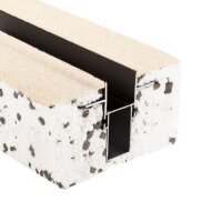 Profil, Combo Dämmung Trafoprofil 1 m, schwarz, EPS,...