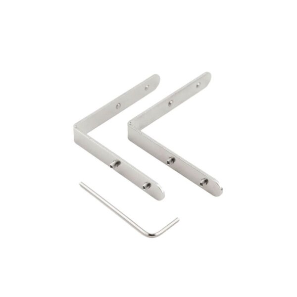 Profil Zubehör, Combo Verbinder Set 2 Stk. 90/0, aluminium natur, Stahl, Länge: 50 mm, Breite: 4 mm,