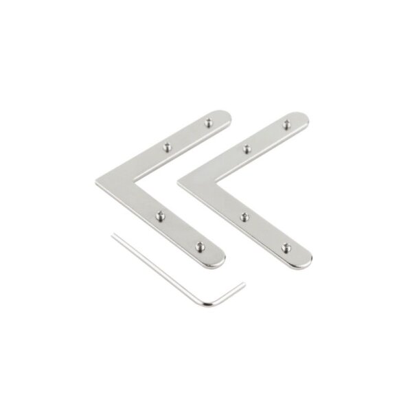 Profil Zubehör, Combo Verbinder Set 2 Stk. 0/90, aluminium natur, Stahl, Länge: 50 mm, Breite: 4 mm,