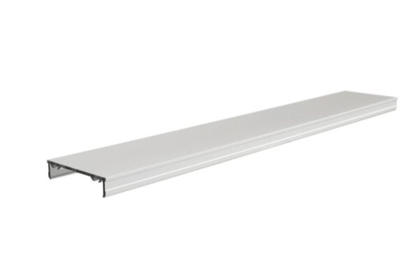 Profil Abdeckung, Plano MS Downlight Blindabdeckung, alu eloxiert, Aluminium, Eloxiert, Länge: 2000