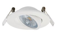 EIONLED 7W Einbauleuchte Weiß Flach 770LM Dimmbar IP65 Gekapselt 300°Schwenkbar CCT 3in1 (UWW-WW-NW) DA:68mm T:30mm