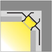 LED-Flieseneinputzprofil für Innenkanten 90Grad mit...