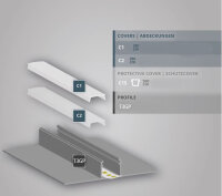 TBPGP3 LED Profil Trockenbau 200 cm, LED Stripes max....