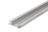 L30 T13 Alu-Einputz-Profil Rohalu B64xh17xL200cm Lichtfeld breit 3cm, für LED bis 30mm, Loch Ausschnitt 35x200mm incl.Abdeckung