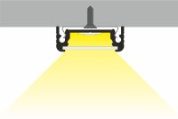 AU-SURF14 200cm LED-Profil silber H9*B24mm Aufbau-Profil...