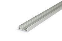 AU-SURF14 200cm LED-Profil silber H9*B24mm Aufbau-Profil incl. matte Abdeckung