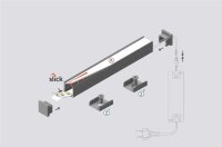 AU-PLANAR10 200cm LED-Profil schwarz H12*B12mm...