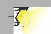 EK-30-60-10 200cm LED-Profil weiss H16*B20mm Eck-Profil incl. matte Abdeckung