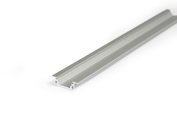 EIB-GRO10 200cm LED-Profil silber H7*B24mm Einbau-Profil CUT_T6,2*b18mm incl. matte Abdeckung