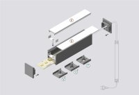 EIB-LINIA20 200cm LED-Profil silber H20,4*B30mm...