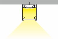 EIB-LINIA20 200cm LED-Profil silber H20,4*B30mm Einbau-Profil CUT_T19,5*b23mm incl. matte Abdeckung