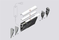 WALLE12 LED-Halteprofil silber H4,61xB1,78xL200cm Wandprofil incl. matte Abdeckung