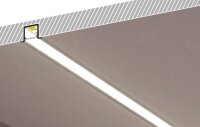 EIB-Smart10 200cm LED-Profil silber H12*18,8mm Einbau-Profil CUT_T11,2*b12mm incl.matte Abdeckung