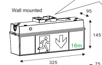Fluchtwegleuchte EION SECUR1 Notleuchte Sichtbar 2 seitig...