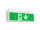 Fluchtwegleuchte EION SECUR1 Notleuchte Sichtbar 2 seitig - Wand und Decken Montage (Modell 325×145 mm / sicht bis 16 m)