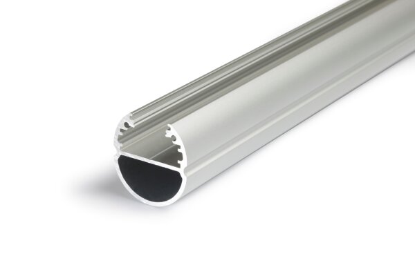 RU-KLEID20 200cm LED-Profil silber H29,5*B28mm Rundprofil incl. matte Abdeckung