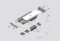 WA-BRA8 LED-Profil weiss H5,3xB1,35xL200cm Einbau-Profil...