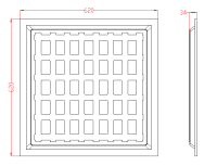 EION EAZYPRO6262 18W/25W Tageslichtweiss 3000K (nicht dimmbar) 3240lm/4750lm UGR<19 Blendfrei LED-Panel Büroleuchte 620x620 Professional 190lm/W